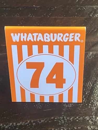 Whataburger table tent 74 - table,
